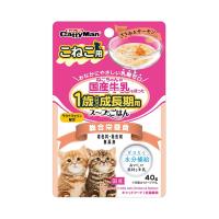 【送料無料・まとめ買い×60個セット】ドギーマン キャティーマン 猫ちゃんの国産牛乳を使ったスープごはん ささみ&amp;サーモン こねこ用 40g | ケンコーライフ ヤフー店