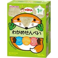 【あわせ買い2999円以上で送料無料】和光堂 1歳からのおやつ +DHA わかめせんべい 1歳頃から 6g×3袋 | ケンコーライフ ヤフー店