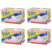 (送料無料・まとめ買い×4)玉川衛材 フィッティ Fitty 7DAYSマスク EXプラス ホワイト やや小さめ 60枚入×４点セット マスク | ケンコーライフ ヤフー店