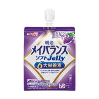 【送料無料・まとめ買い×36個セット】明治 メイバランス ソフトJelly ぶどうヨーグルト味 125mL 栄養機能食品 | ケンコーライフ ヤフー店