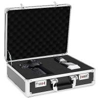 Rxakudedo ジュラルミンケース アルミツールケース ブロッククッション付き ブラック パスワードボックス サイズ 長さ42cmx幅14cmx高い33cm | KF-style