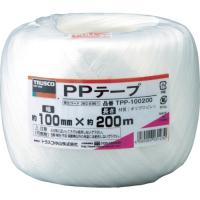 TRUSCO PPテープ 幅100mmX長さ200m 白 TPP-100200 | 工具屋 まいど!