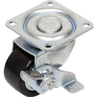 ユーエイ プレート式 自在 低床キャスター 強化ナイロン 車輪径65mm ストッパー付き Hタイプ HG-S型 取付寸法71×71 HG-65GNBS | 工具屋 まいど!