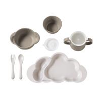 [10mois(ディモワ)]mamamanma(マママンマ)grandeセット トープ 22251006 ブラウン×ホワイト | きちべい