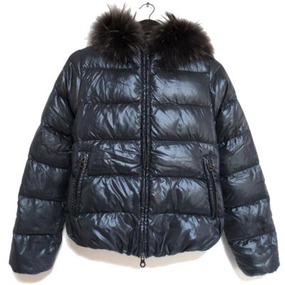 【美品】デュベティカ kappa ダウンジャケット ラクーンファー　カーキ　L 美品】デュベティカ kappa ダウンジャケット ラクーンファー