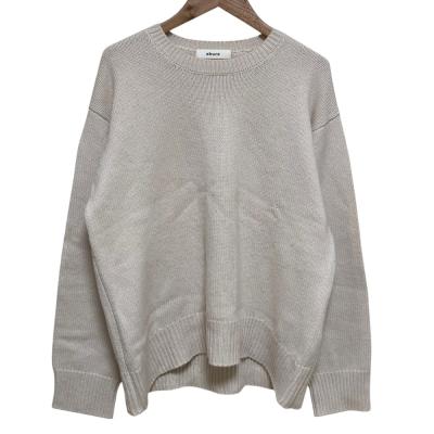ebure 美品 エブール カシミヤブレンド クルーネック ニット セーター