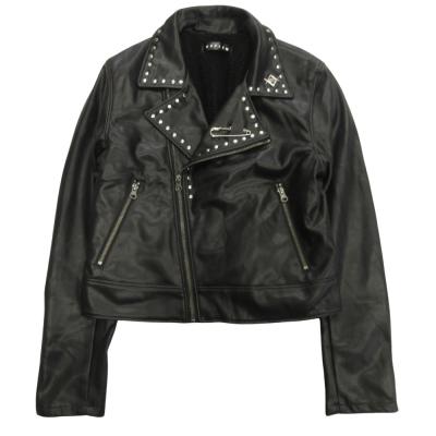 黒レザージャケット スタッズ付き Amazon | Brando メンズ オートバイ ロック パンク スパイクスタッド