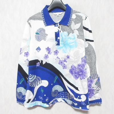 極美品 レオナールスポーツゴルフ 総柄プリントロゴ スタンドカラーシャツネイビー レオナールスポーツのおすすめ人気商品一覧 通販 - Yahoo!ショッピング