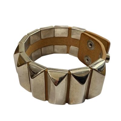 【レア 美品】アンダーカバー レザーブレスレット  バングル ブルー アンダーカバー GIZ柄レザーブレスレット① バングル ブラック