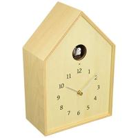 レムノス カッコー時計 アナログ バードハウス 天然色木地 ナチュラル Birdhouse Clock NY16-12 ・・・ | BRAND BRAND