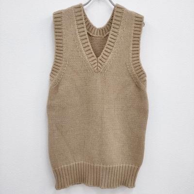 Spick &amp; Span - Spick and Span ローゲージ2WAYニットベスト ウール 定価17600円 ベスト 23AW ベージュ レディース スピックアンドスパン【中古】4-0402T♪ Spick & Span（スピックアンドスパン）の「ローゲージ2WAYニット