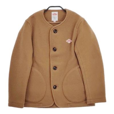 danton ダントン ウールモッサ ノーカラー ジャケット danton ダントン ウールモッサ ノーカラー ジャケット