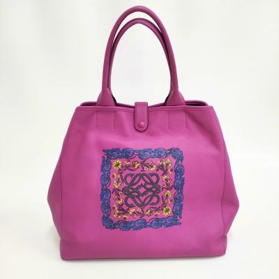 ゆずポン⭐️LOEWE⭐️ロエベ レオ トートバッグ アナグラム ピンク