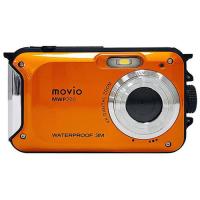 『取寄品』ナガオカ movio コンパクトデジタルカメラ 500万画素 防水 (IPX8) オレンジ MWP200 デジカメ カメラ 動画 シュノーケリング | よろずやマルシェYahoo!ショッピング店