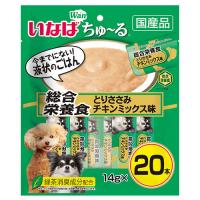 いなば 犬用ちゅ〜る 総合栄養食 とりささみ チキンミックス味 14g×20本 | よろずやマルシェYahoo!ショッピング店