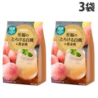日東紅茶 至福のとろける白桃＆黄金桃 8本入×3袋 ジュース フルーツ 果実 スティック 粉末 インスタント | よろずやマルシェYahoo!ショッピング店
