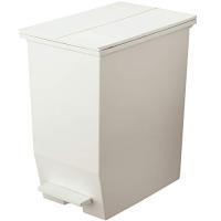 リス ゴミ箱 ペダル式 棚下 両開き ソロウ ペダルオープン ツイン 45L ホワイト 抗菌 防汚 加工 日本製 177463 | Mabyco