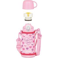 サーモス 水筒 真空断熱2ウェイボトル 0.6L/0.63L ピンクホワイト 直飲み コップ付き 子供用 通園通学 FJJ-601WF PKW | Mabyco