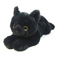サンレモン ひざ ねこ ブラック M 17×18×47cm ぬいぐるみ アニマル P-1822 | Mabyco