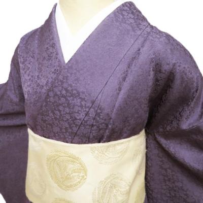 色無地 着物 未使用 正絹 袷 紋なし カジュアル 地模様 銀通し 薄卵色 身丈157.5cm 裄68.5cm M きもの北條 A1351-9 色無地 着物 未使用 正絹 袷 紋なし カジュアル 地模様 銀通し 薄卵色