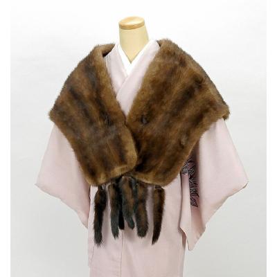 SAGA MINK サガミンク 大判ショール リアルファー 着物にもドレスにも◎ SAGA MINK サガミンク 大判ショール リアルファー 着物にも