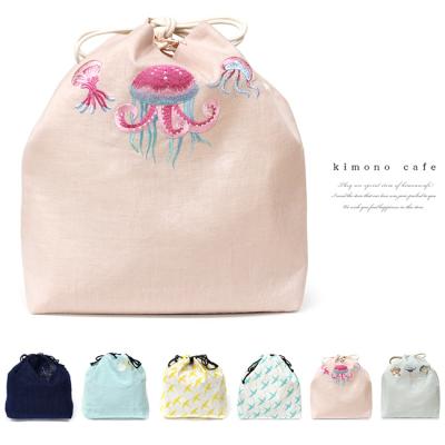 33（女性用和装バッグ、巾着）（色：ブラック系）｜着物、浴衣