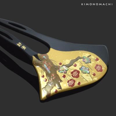 新品 未使用】七色の美しい細工 本鼈甲 鼈甲 螺鈿 らでん かんざし 簪