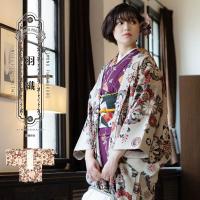 KIMONOMACHI 羽織 単品 オリジナル 「縞更紗 水色 KIMONOMACHI 羽織 単品 オリジナル 「縞更紗 水色