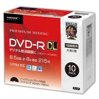 磁気研究所 HDDR21JCP10SC HIDISC DVD-R DL 8倍速対応 8.5GB 1回 CPRM対応 録画用 インクジェットプリンタ対応10枚　スリムケース入り | キムラヤYahoo!店