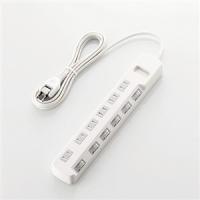 【推奨品】エレコム T-K6A-2625WH ほこり防止シャッター付 雷ガードタップ 2.5m | キムラヤYahoo!店
