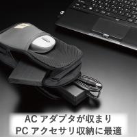 エレコム BMA-GP10BK マルチ収納ポーチ(AC収納タイプ) ブラック | キムラヤYahoo!店