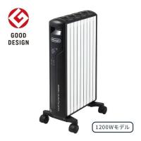 デロンギ・ジャパン MDHAA12WIFI-BK マルチダイナミックヒーター Wi-Fiモデル デロンギ 1200W ピュアホワイト+マットブラック | キムラヤYahoo!店