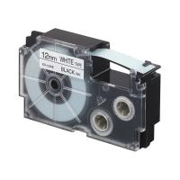 カシオ NAME LANDスタンダードテープ 12mm×8m 白/黒文字 XR-12WE 1セット(5個) | Kinaショップ