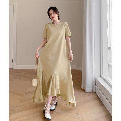 黄色 ワンピース レディース（ファッション）（スカート丈タイプ  