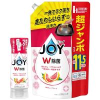 まとめ買い ジョイ W除菌 食器用洗剤 贅沢グレープフルーツ 逆さボトル 290mL + 詰め替え 超特大ジャンボ 1490mL | KINAストア