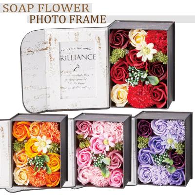 アンティークBoxフラワー❁⃘ 気品漂うアンティークホワイト＊スクエアプリザーブドフラワボックス