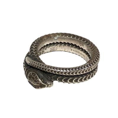 【全国送料無料】GUCCI グッチ スネーク スパイラル　リング 12号 GUCCI グッチ シルバー925 スネーク スパイラル リング・指輪 12