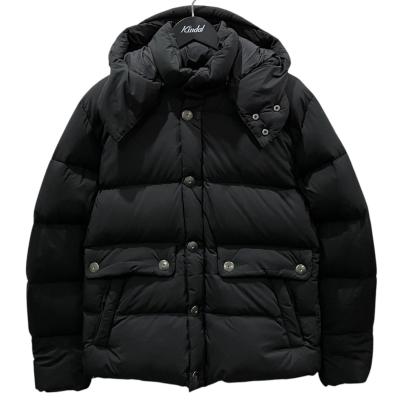 美品ピレネックス、36サイズ、黒銀、ダウンジャケット、リバーシブル、上質、高級感 Pyrenex（ピレネックス） ダウン ダウンジャケット ステン メンズ