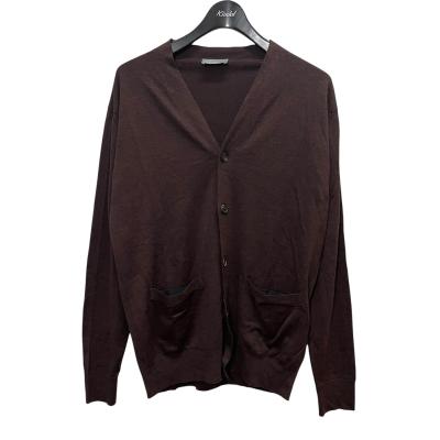 マーガレットハウエル別注　ジョンスメドレー　カーディガン　チャコールグレー　L マーガレットハウエル別注 ジョンスメドレー カーディガン