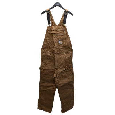 ★美品★ Carhartt ブラウンオーバーオール34×32（メンズL相当） Carhartt カーハート オーバーオール メンズ 大きいサイズ 作業