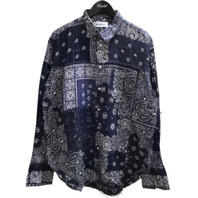 miyagihidetakaミヤギヒデタカバンダナシャツTie dye BLUE 圧倒的な存在感。手間暇かけてつくられるミヤギヒデタカのバンダナ