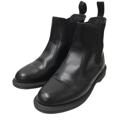 【極美品】ドクターマーチン ブーツ サイドゴア ショート ブラック 23cm ドクターマーチン サイドゴアブーツ 28cm 黒✖️白ステッチ