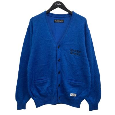 wacko maria モヘアカーディガン　ニット　ブルー　Lサイズ WACKO MARIA モヘアカーディガン L-BLUE Lサイズ wacko maria