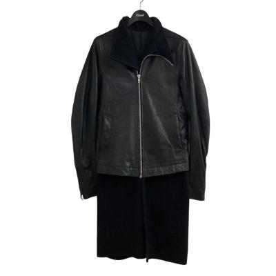 Rick owens 黒 レザージャケット 36 Rick Owens レザージャケット | ブラック | FARFETCH JP