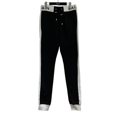 美品　BALMAIN バルマン　ブラックホワイト　バイカラー　スウェットパンツ バルマン スウェット（その他メンズボトムス、パンツ）｜ボトムス