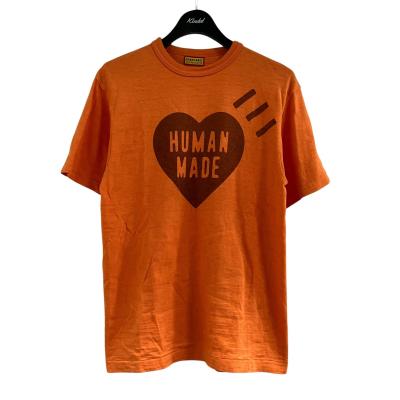 HUMAN MADE メンズ半袖Tシャツ、カットソー（色：オレンジ系 