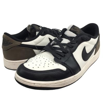 靴 Nike Air Jordan 1 Retro Low OG UK6 Nike Air Jordan Retro 1 Low Lucky Green Black White 553558 065