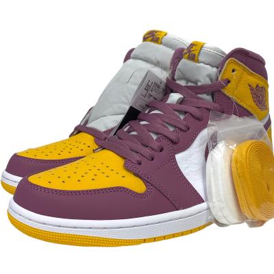 エアジョーダン1 イエロー（NIKE）（色：パープル系）のおすすめ