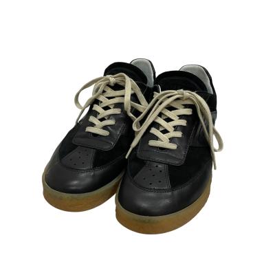MM6 【値下げ】MM6 Maison Margiela レザースニーカー ブラック サイズ