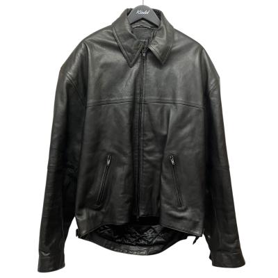balenciaga レザージャケット（ファッション）（色：ブラウン系）の